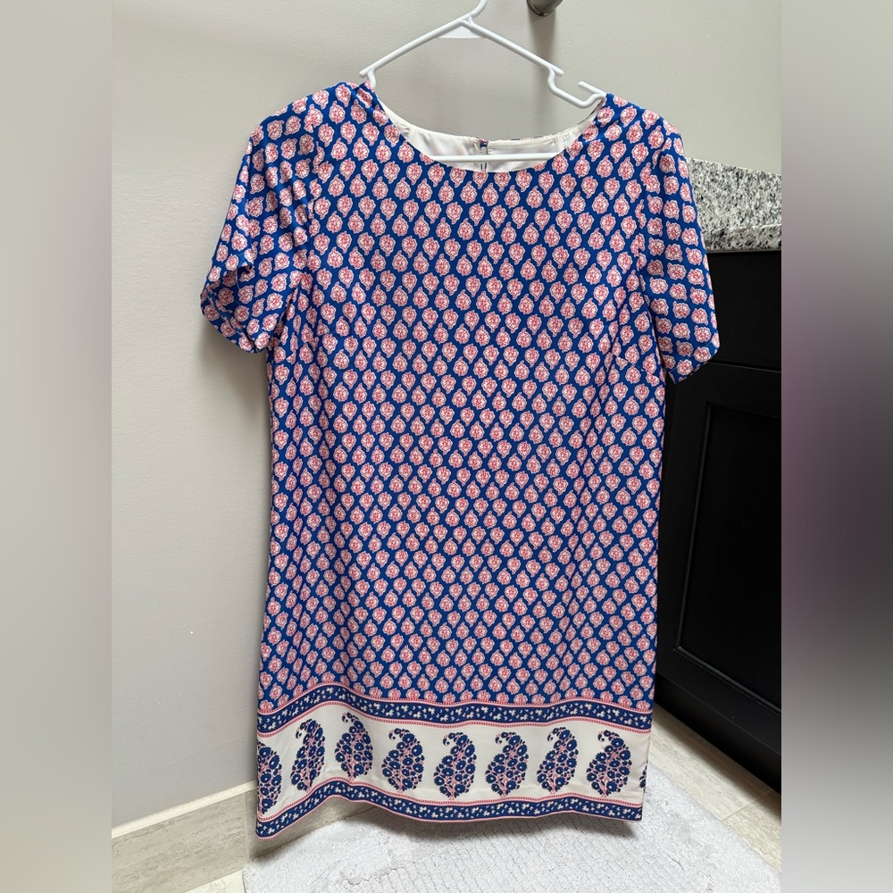 JCrew red white and blue dress